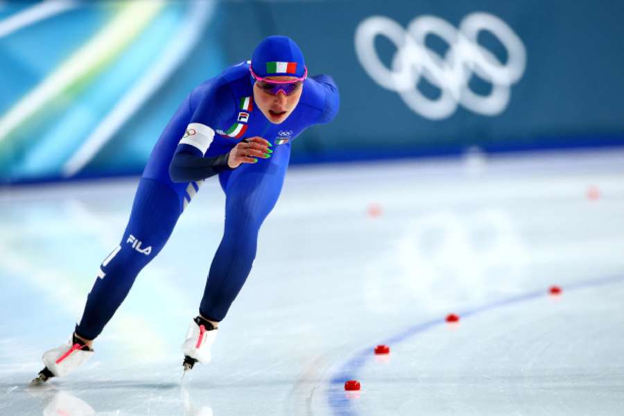 Francesca Lollobrigida in action during gold medal run