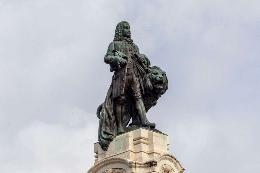 Estátua do Marquês de Pombal situada na cidade de Lisboa
