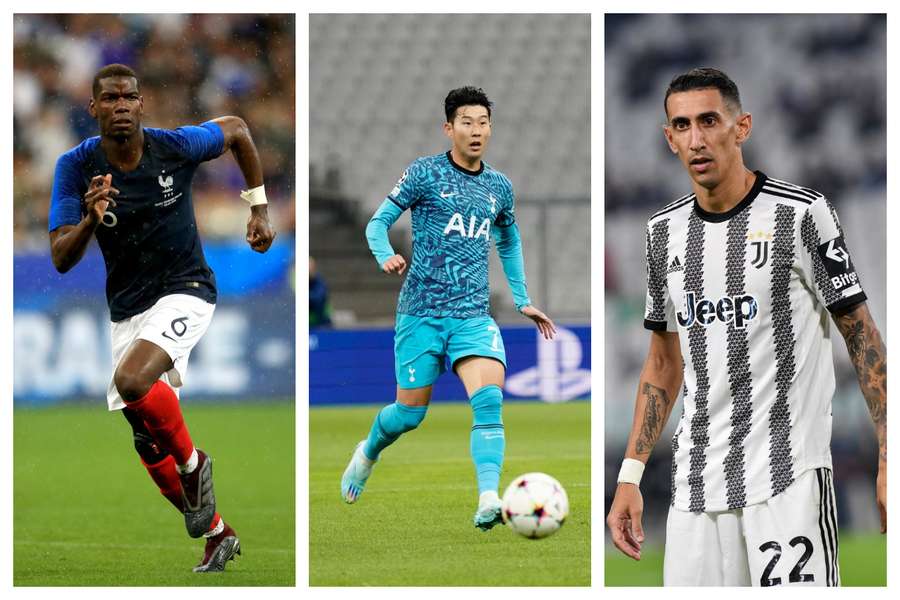 Paul Pogba (Franța), Son Heung-Min (Coreea de Sud) și Angel Di Maria (Argentina) sunt câțiva dintre jucătorii care vor absenta de la Cupa Mondială