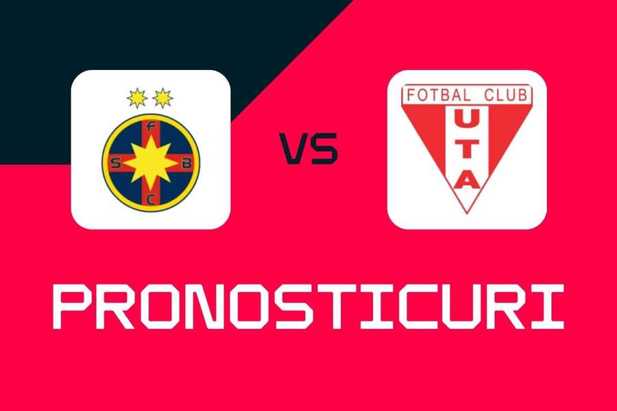 FCSB - UTA Arad: Pronosticuri, cele mai bune pariuri și cote Superliga FCSB - UTA Arad: Pronosticuri, cele mai bune pariuri și cote Superliga