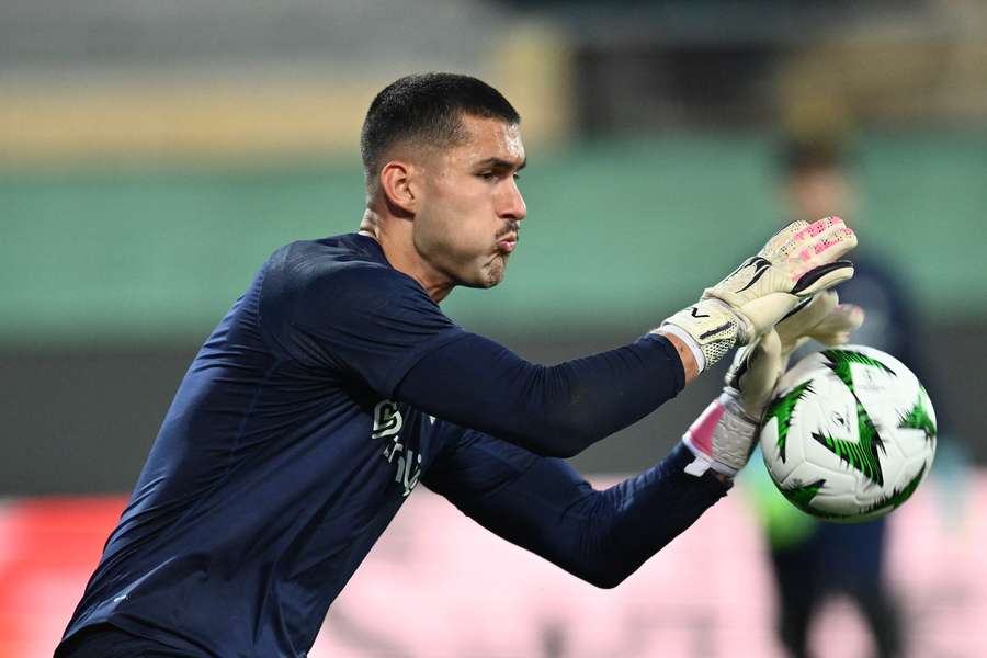 Fran Vieites, en un entrenamiento