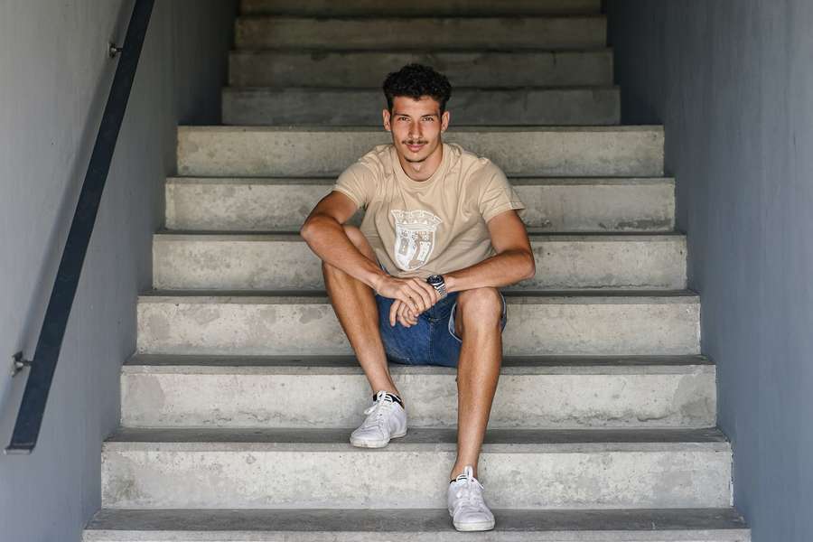 Diogo Madaleno já com a camisola do SC Braga