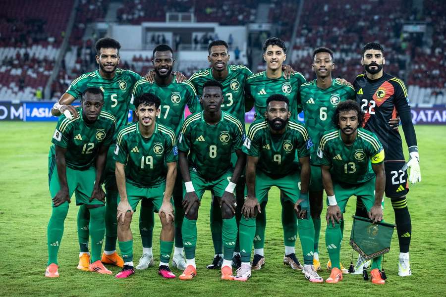 A equipa da Arábia Saudita na qualificação para o Mundial-2026