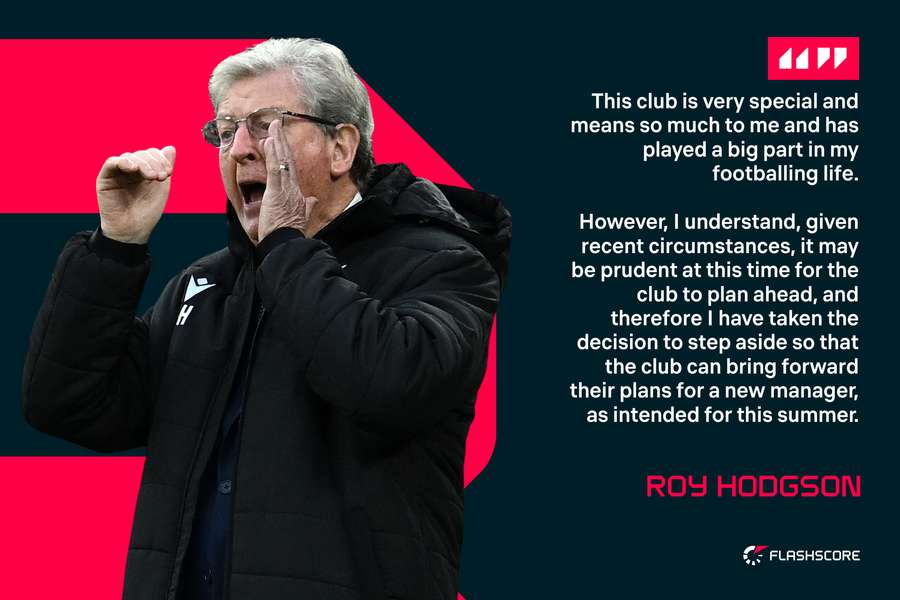 Roy Hodgson's statement on his departure