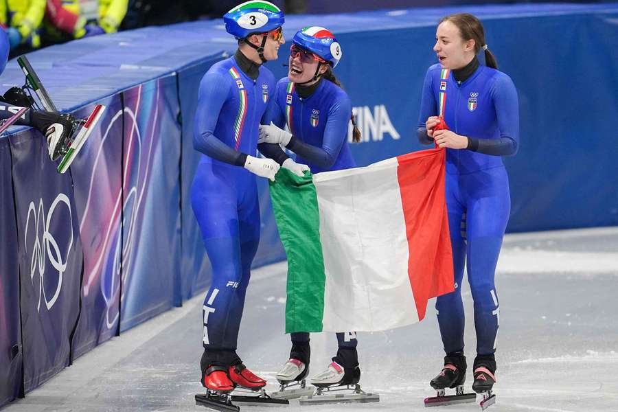 La gioia della squadra italiana