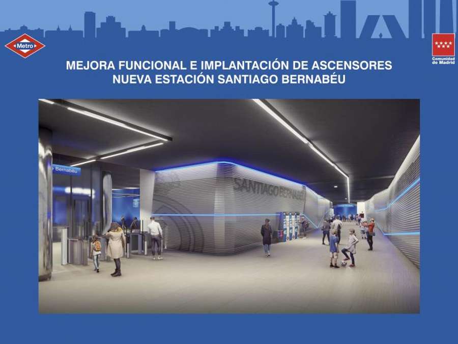 Futura estación de Santiago Bernabéu