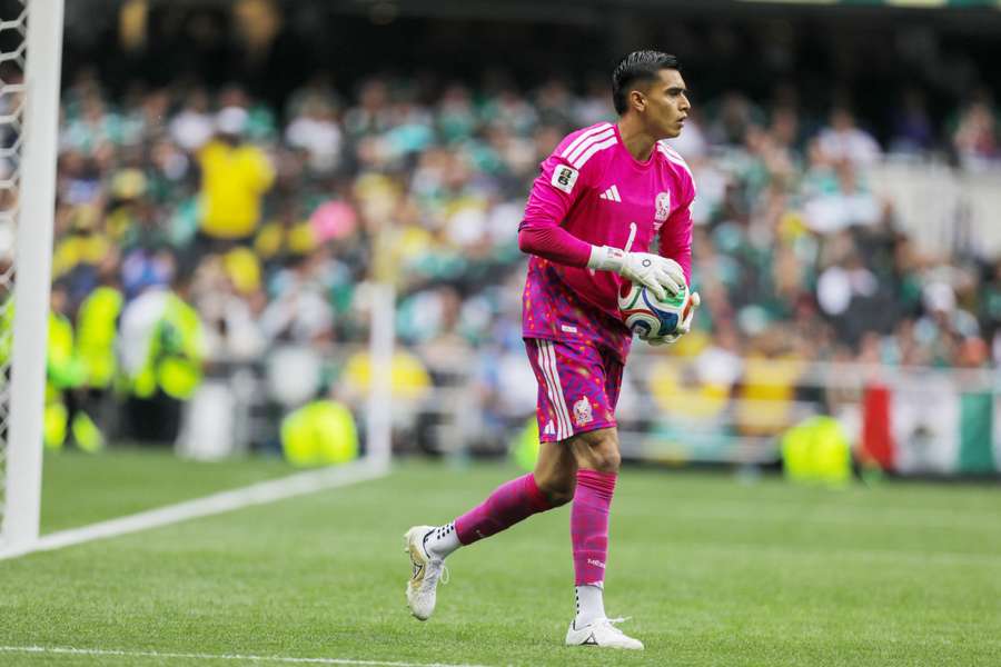 Goalkeepers, like Mexico's Raul Rangel (pictured), are the only players that are allowed to touch the ball with their hands