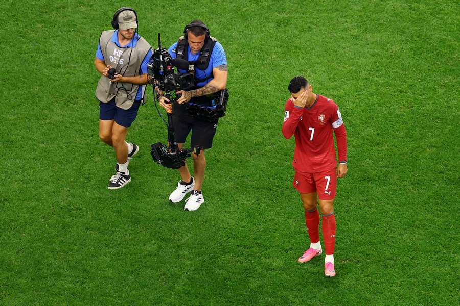 Ronaldo deixou campo em lágrimas Ronaldo deixou campo em lágrimas
