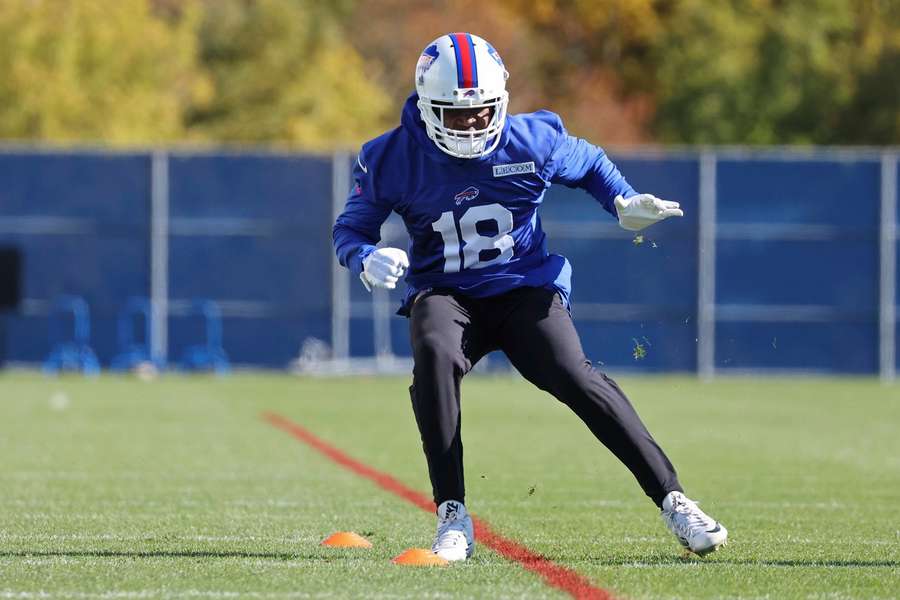 Amari Cooper stond deze week op het trainingsveld van de Bills