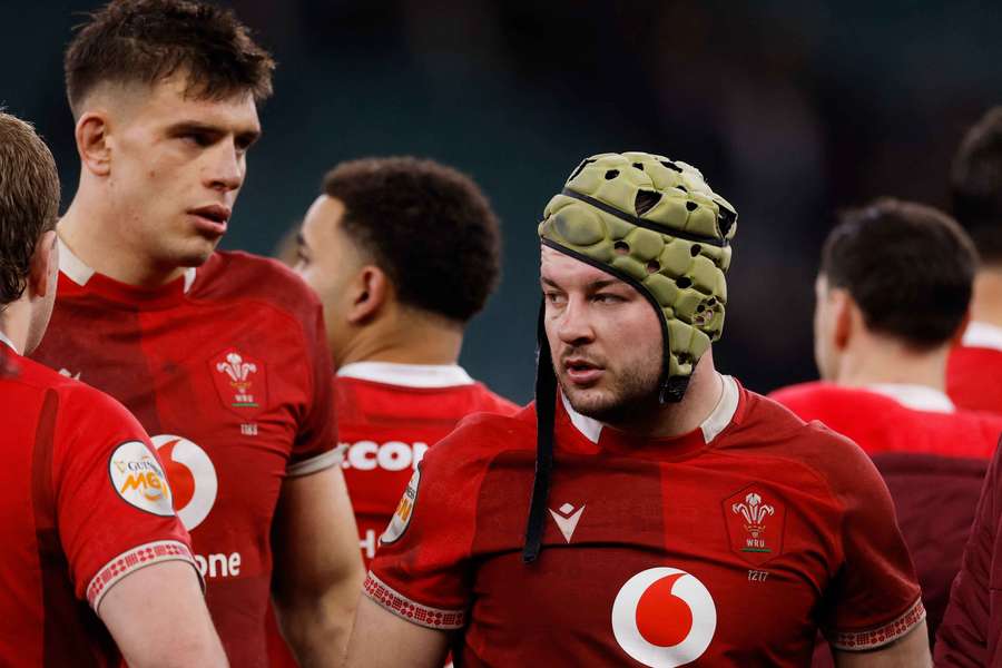 Wales' Harri Deaves looks dejected