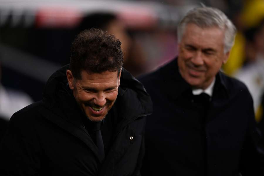 Simeone en el derbi del pasado fin de semana