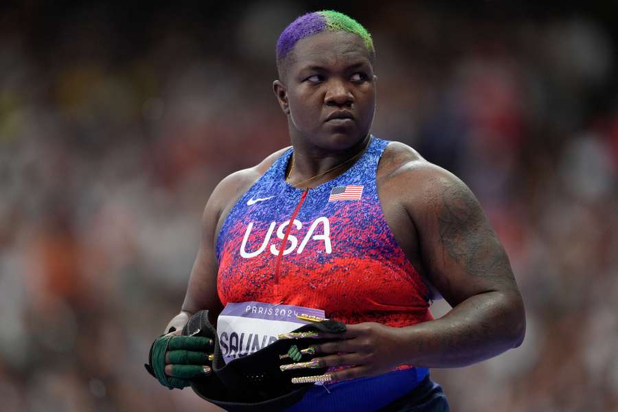 Raven Saunders bei den Olympischen Spielen 2024.