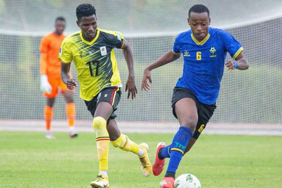 Feisal Salum of Tanzania playing against Uganda