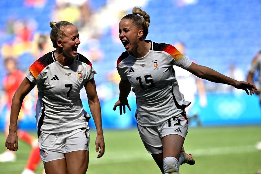 Giulia Gwinn converted a 65th-minute penalty to give Germany the lead 