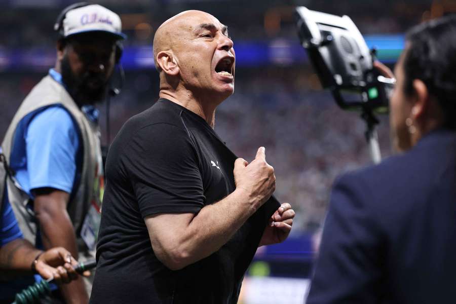 Egypt coach Hossam Hassan reacts after the final whistle in Atlanta Egypt coach Hossam Hassan reacts after the final whistle in Atlanta