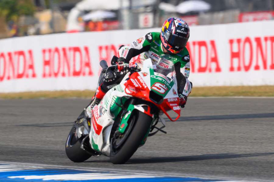 Johann Zarco sur sa Honda.