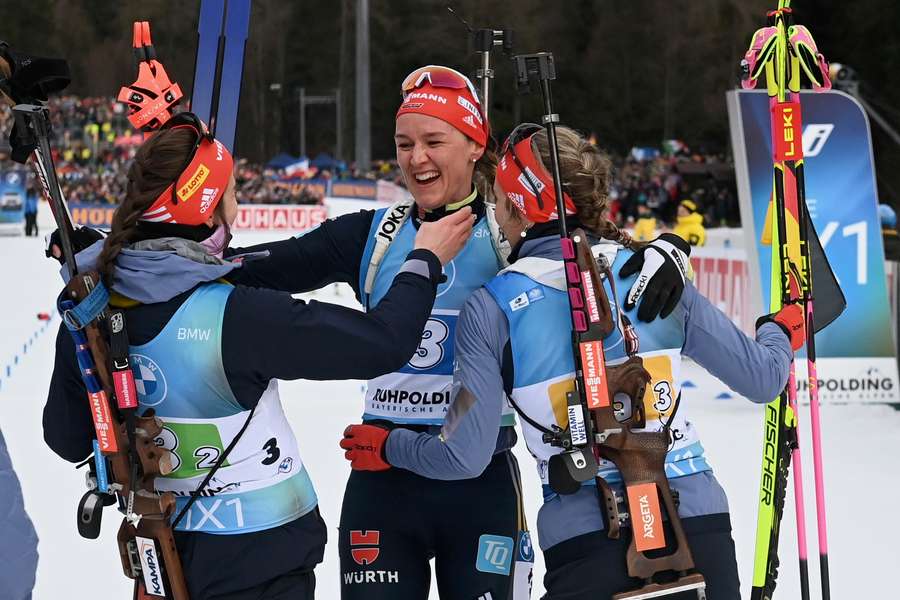 Vanessa Voigt, Denis Herrmann-Wick und Sophia Schneider bilden den Kern des Frauen-Aufgebots für die Heim-WM in Oberhof.