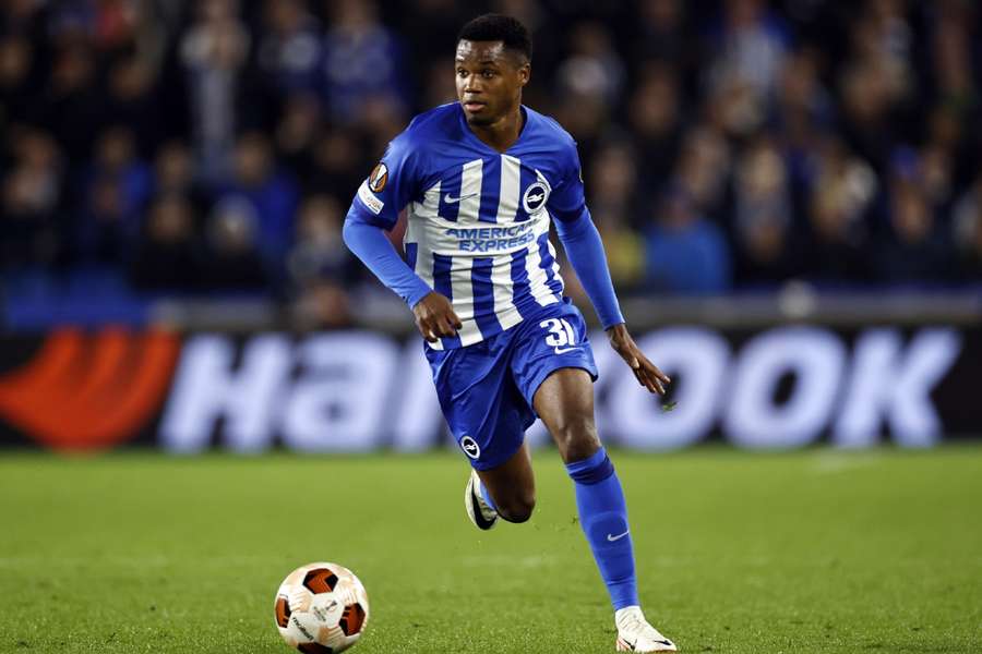 Ansu Fati in actie voor Brighton