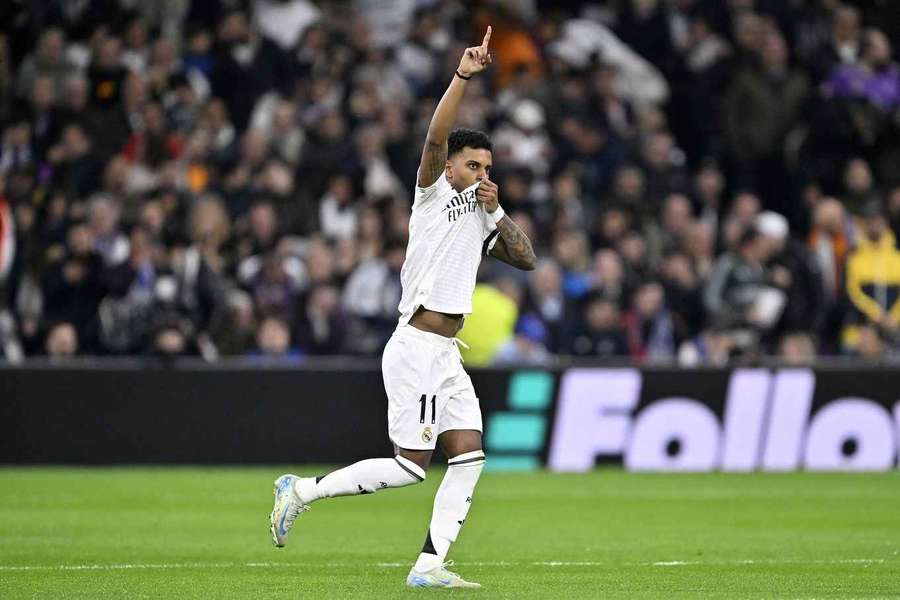Rodrygo beim Torjubel.