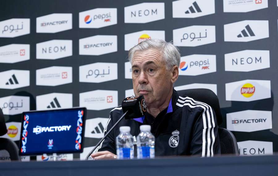 Carlo Ancelotti, en la rueda de prensa previa al partido contra el Valencia