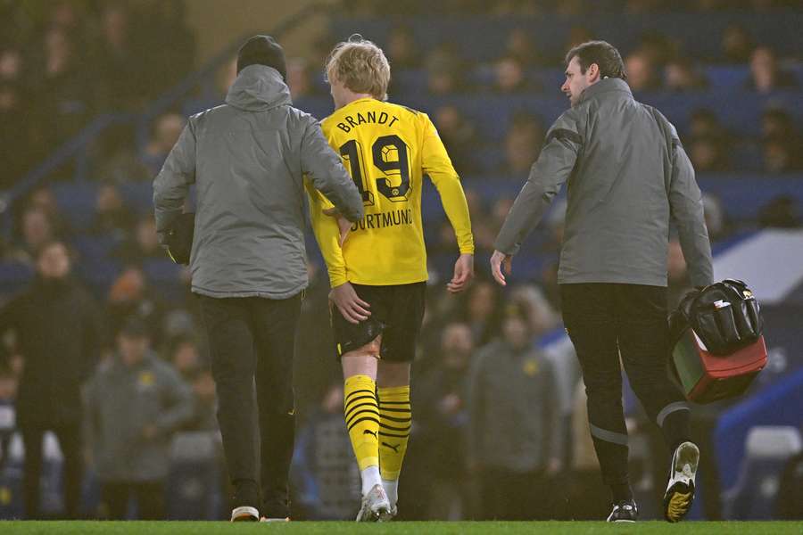 Brandt was substituted off against Chelsea