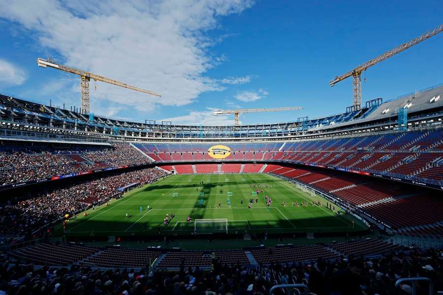 Barcelona's Camp Nou is still under redevelopment