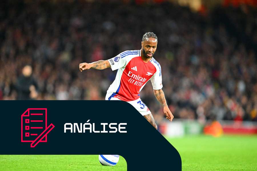 Raheem Sterling esteve emprestado ao Arsenal na época passada