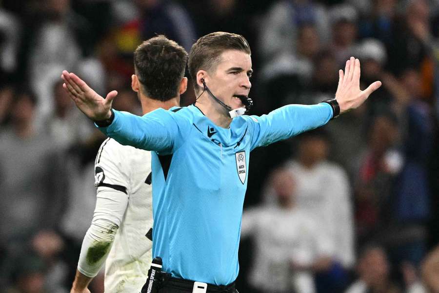 François Letexier lors de Real Madrid-Arsenal la semaine dernière.