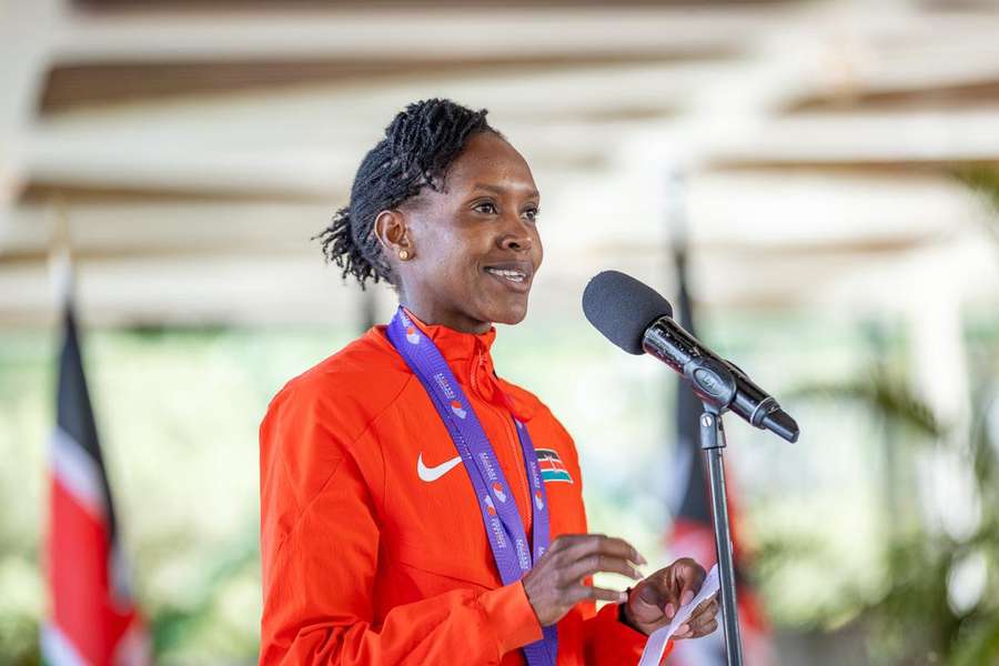 Kipyegon will return to New York City to defend her Athlos Meet title