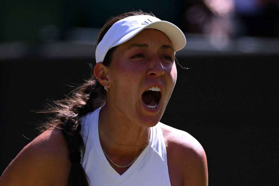Jessica Pegula celebrates after winning her fourth-round match against Iva Jovic Jessica Pegula celebrates after winning her fourth-round match against Iva Jovic