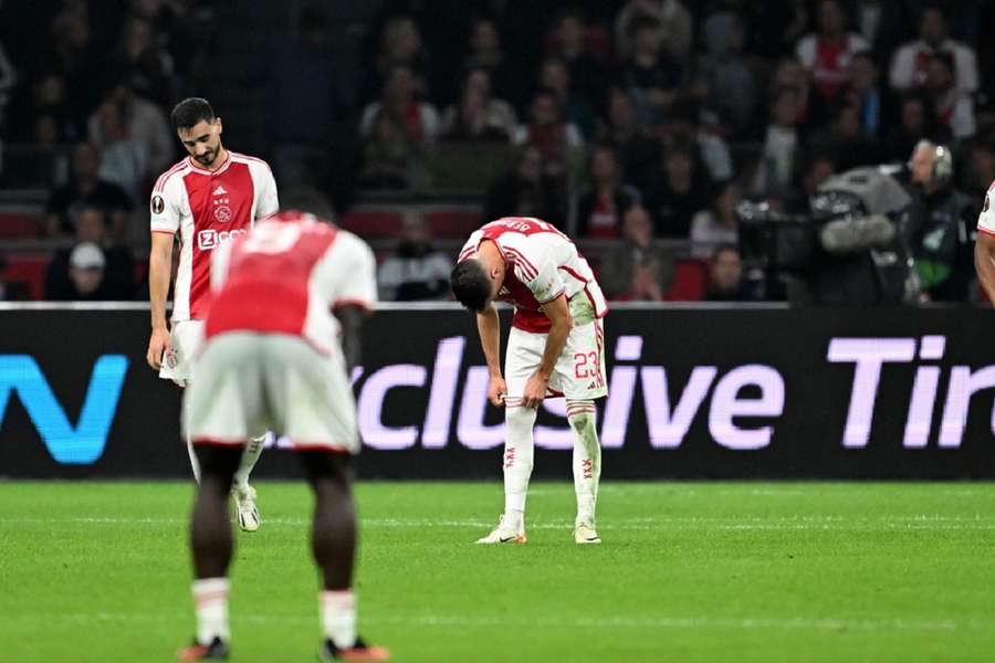 Teleurstelling bij Ajax na de 3-3