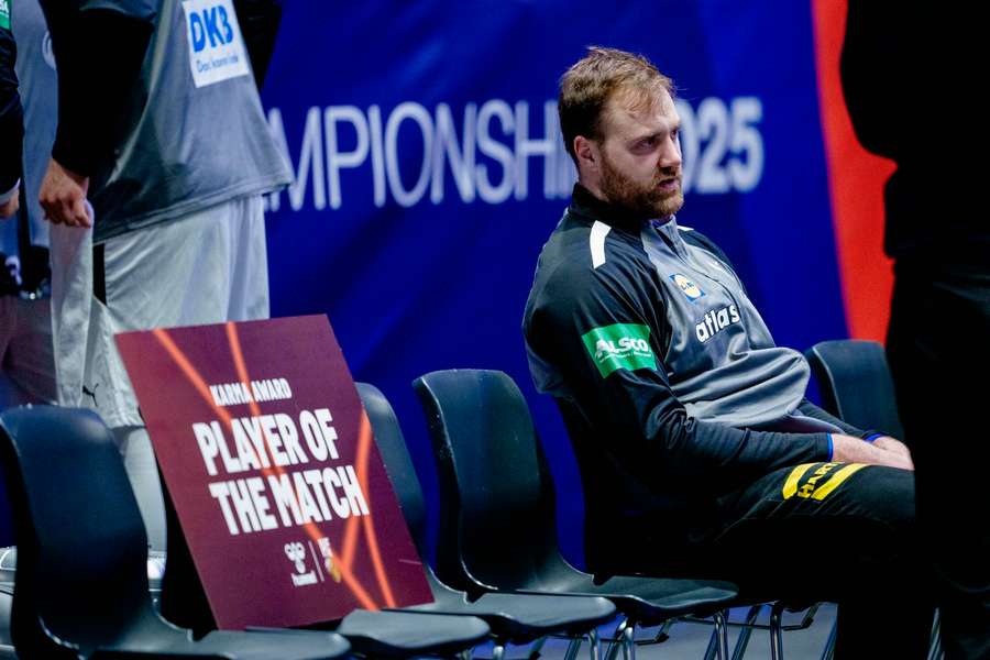 Andreas Wolff was inconsolable after the game