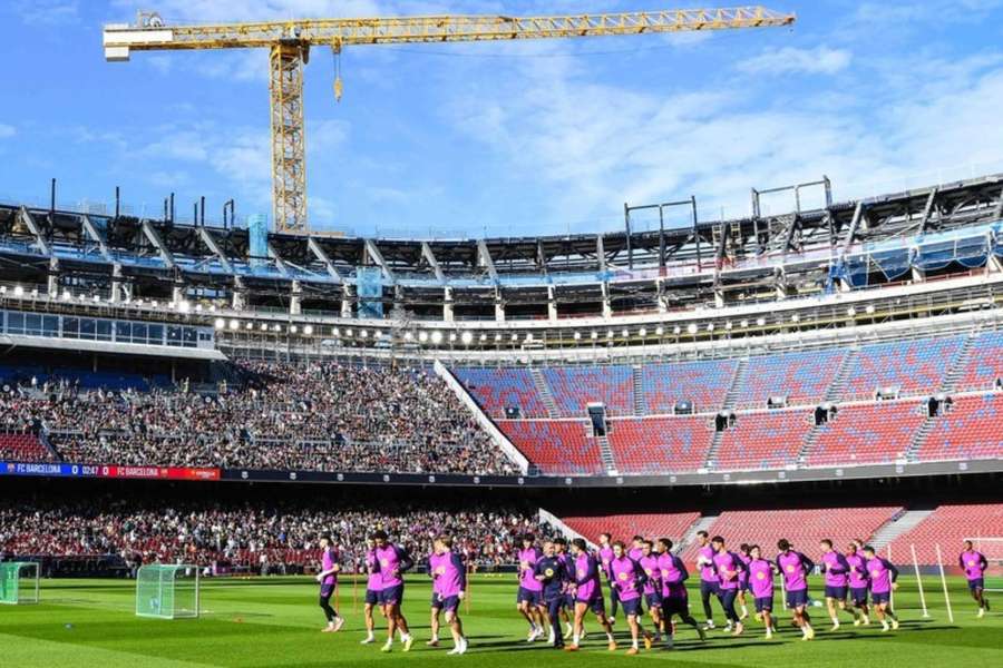 Treino aberto do Barcelona no Camp Nou Treino aberto do Barcelona no Camp Nou