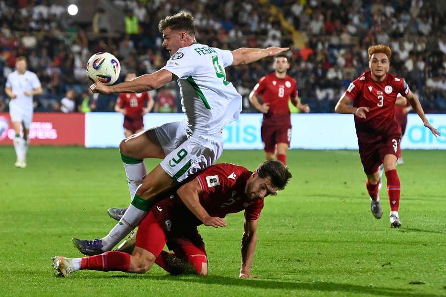 Ferguson w akcji w meczu Armenia - Irlandia