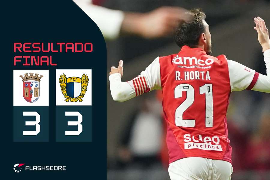 Ricardo Horta bisou pelo SC Braga