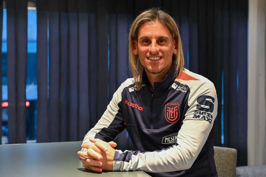 Beccacece posa antes de la entrevista Beccacece posa antes de la entrevista