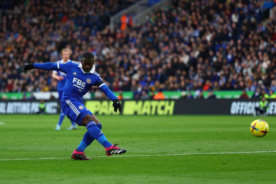 Nampalys Mendy in action for Leicester City