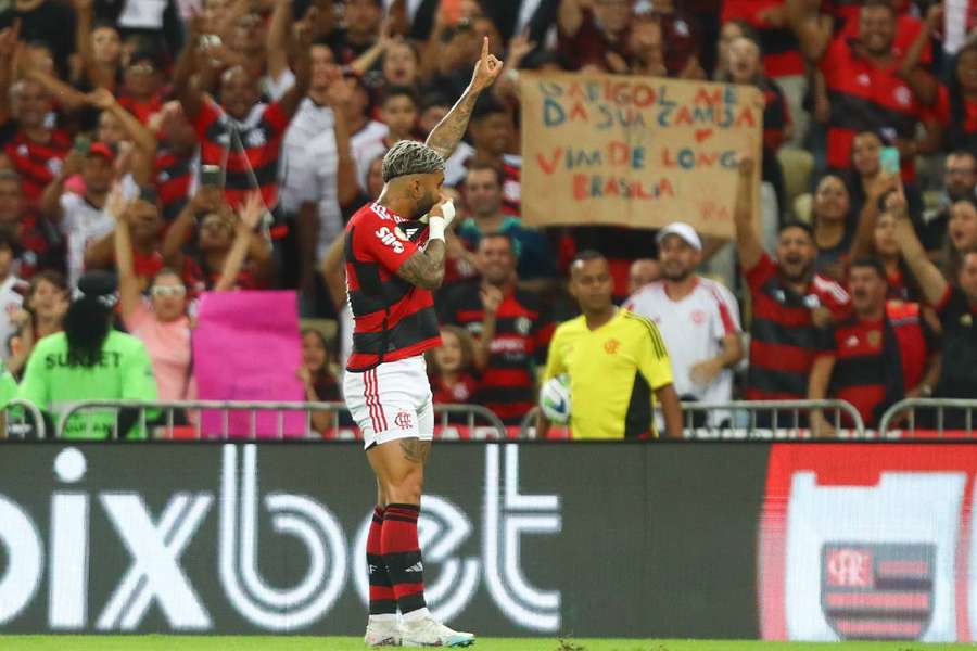 Gabigol marcou o seu golo número 150 com a camisola do Flamengo