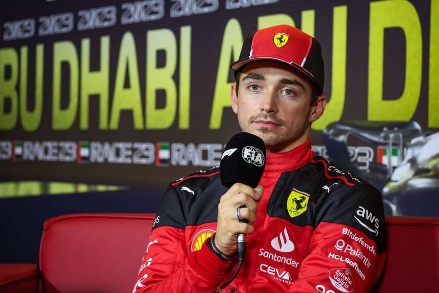 Charles Leclerc beim Saisonabschluss in Abu Dhabi.