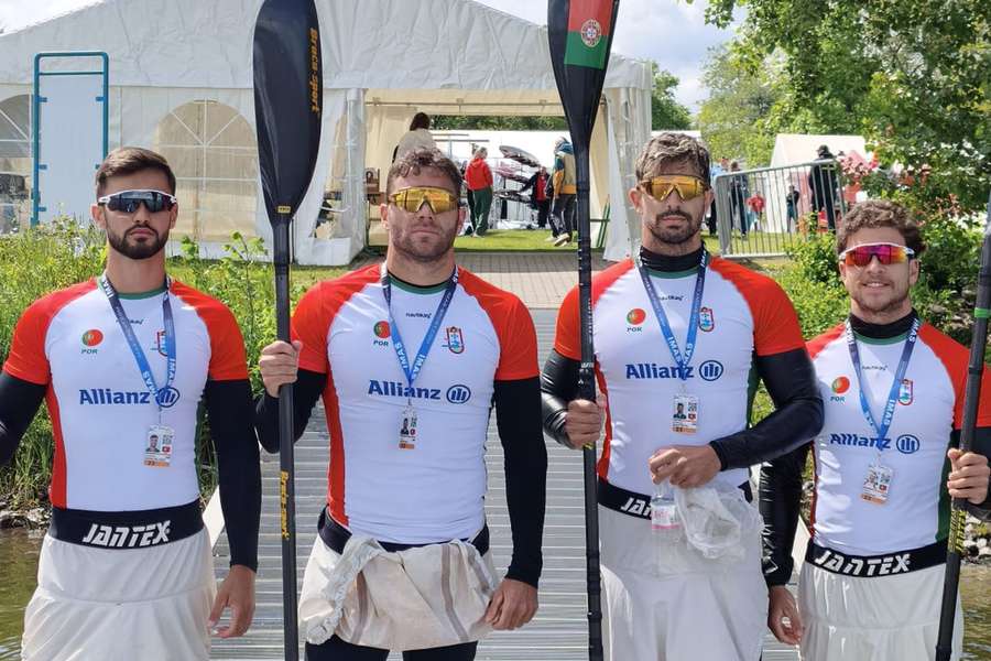 A equipa de K4 masculina A equipa de K4 masculina