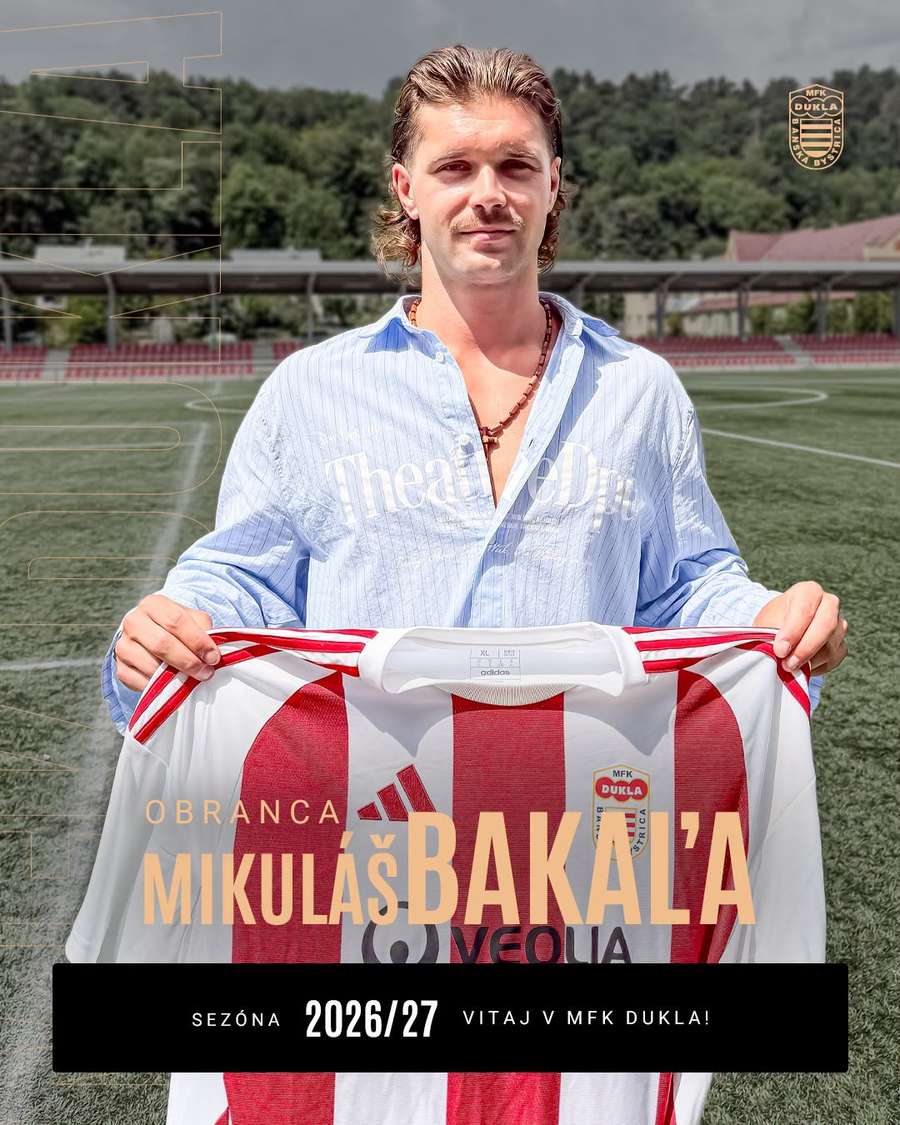 Bakaľa sa dohodol s Duklou. Bakaľa sa dohodol s Duklou.