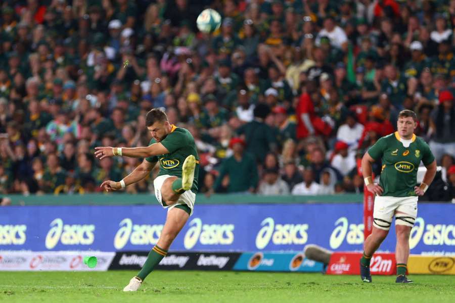Handre Pollard in action for South Africa