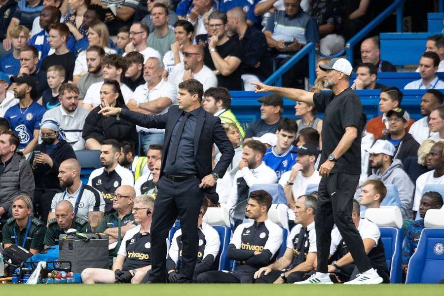 Pochettino e Klopp em agosto passado.