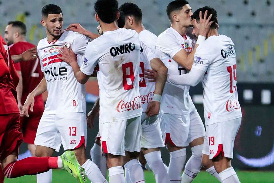 A festa dos jogadores do Zamalek