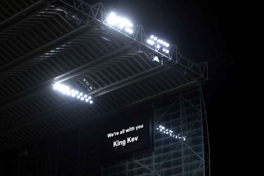 L'hommage des supporters de Newcastle à Kevin Keegan, en janvier 2026.