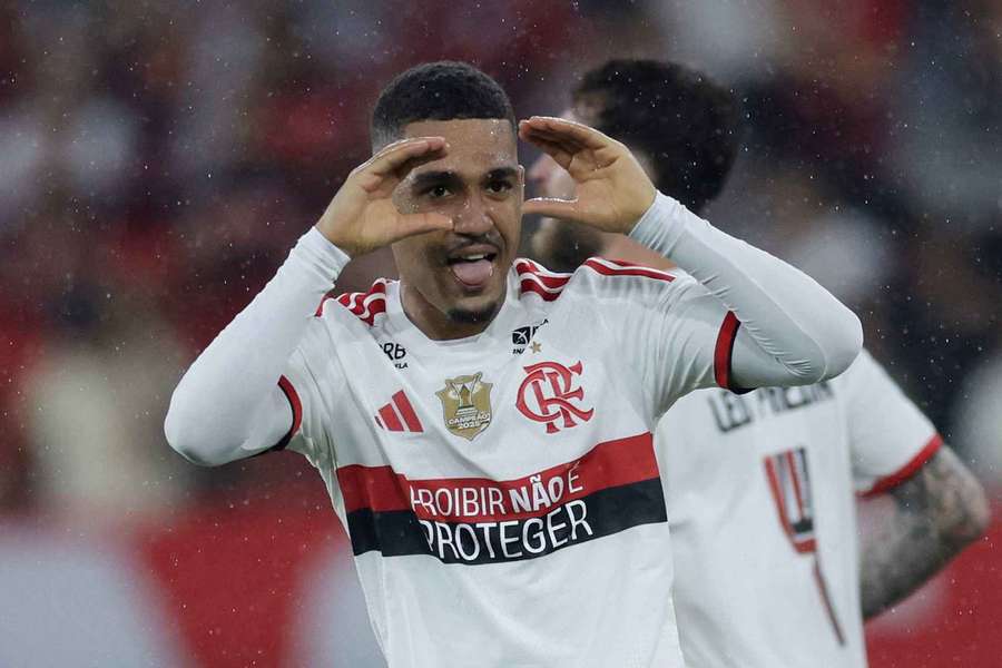 Samuel Lino celebra golo contra Vasco Samuel Lino celebra golo contra Vasco