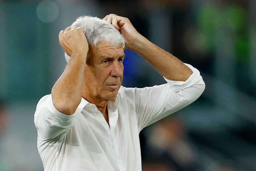 Trenér AS Řím Gian Piero Gasperini. Trenér AS Řím Gian Piero Gasperini.