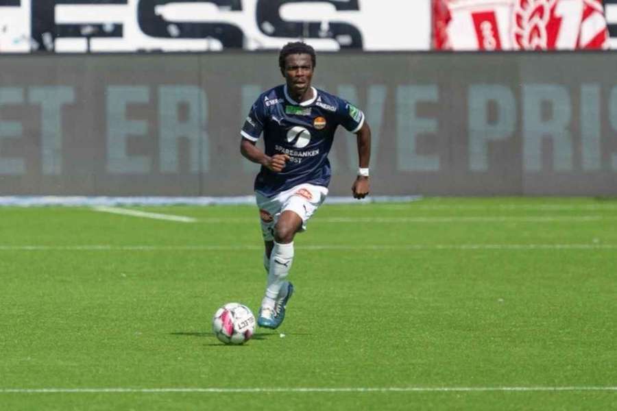 Emmanuel Danso moved to Norway in 2022 joining Strømsgodset before signing for Stabæk in 2025 Emmanuel Danso moved to Norway in 2022 joining Strømsgodset before signing for Stabæk in 2025