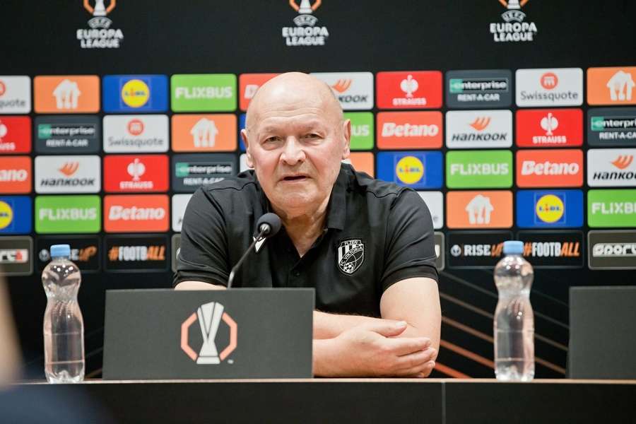 Trenér Plzně Miroslav Koubek.