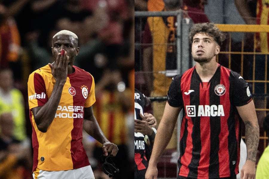 Victor Osimhen și Andrei Borza
